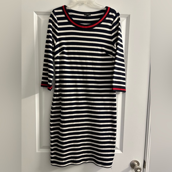 Talbots Striped Shift Dress Size M (NWT) - Picture 1 of 7